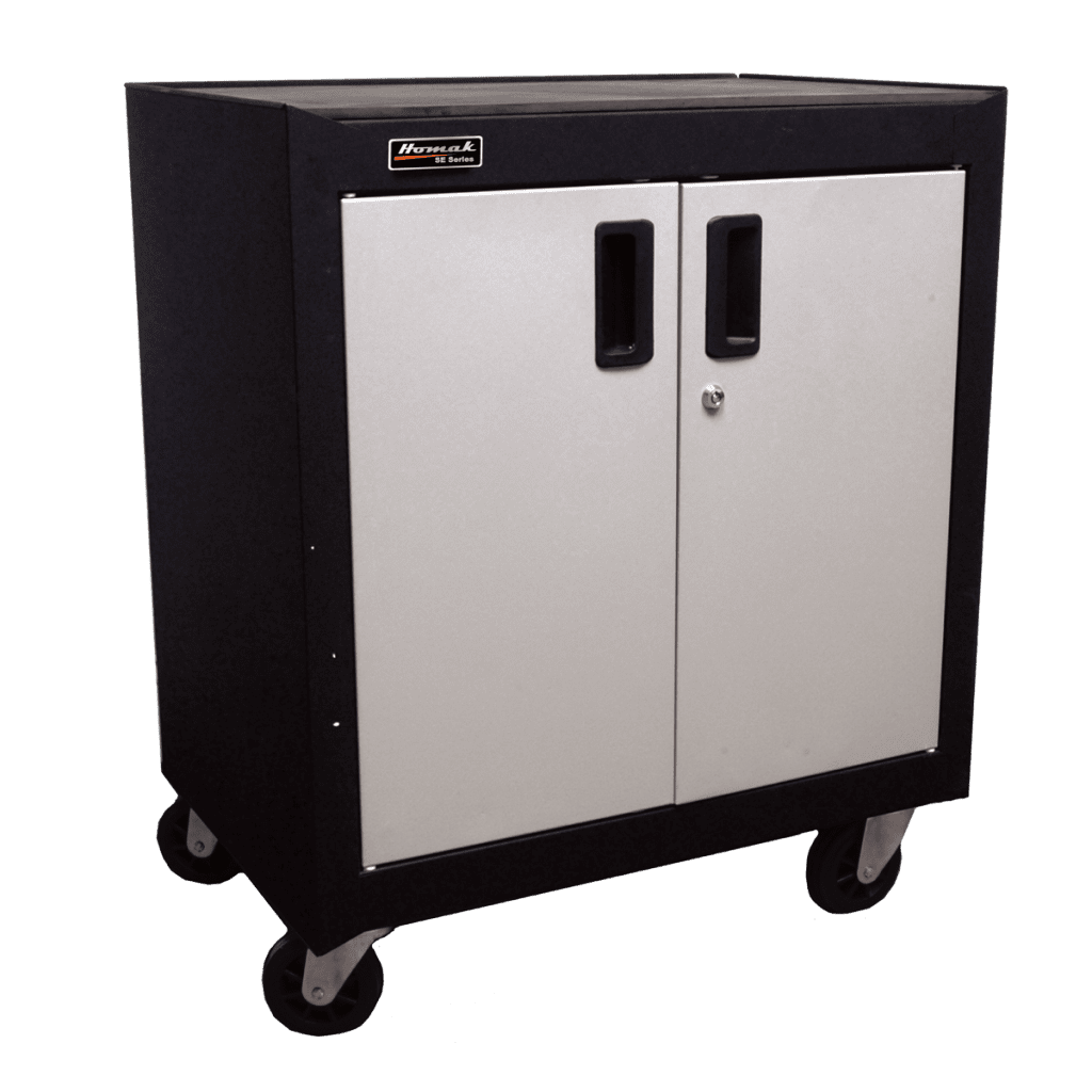 2-Door Mobile Cabinet with Pull Out Drawer