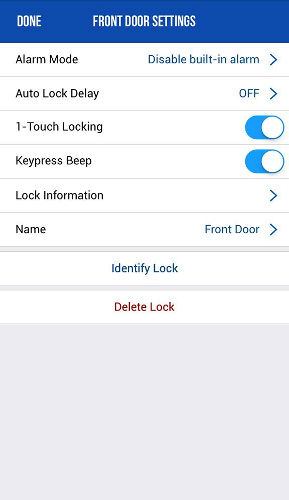 Schlage Sense - Change set up - Schlage System - HomeKit