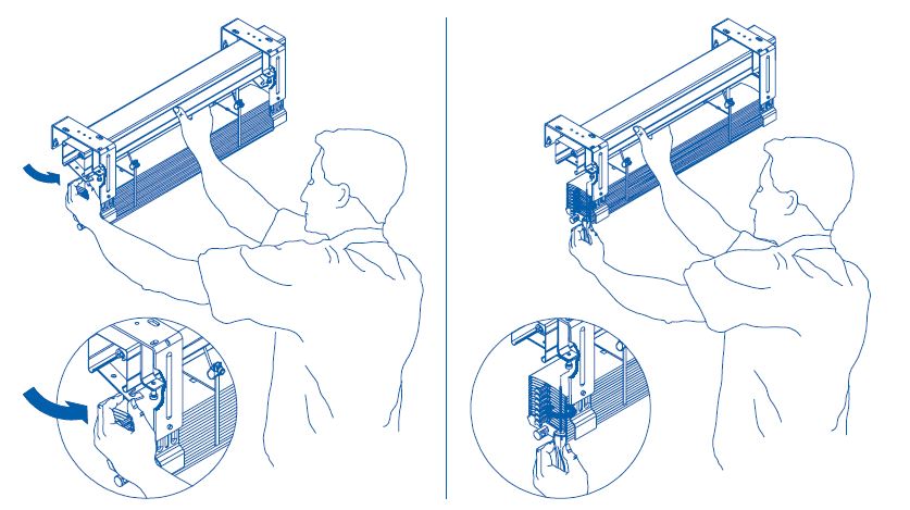 Assembly of the shutters